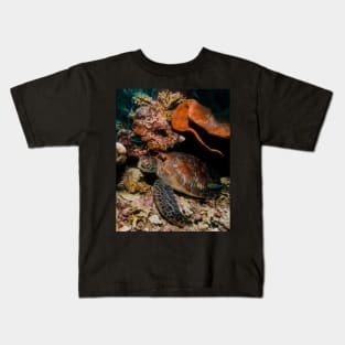 The Beauty of the Shell of a Green Turtle Kids T-Shirt